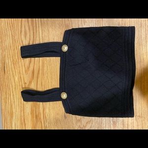 BALMAIN DIAMOND PATTERN TANK SZ 34